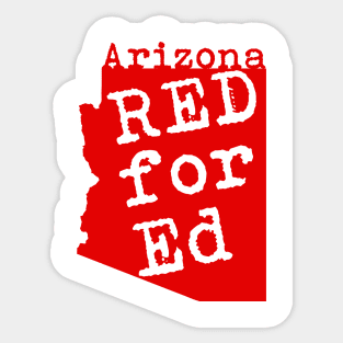 Red for Ed shirt Sticker